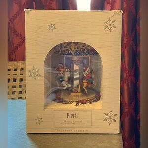 BNWT Pier 1 Christmas Musical Carrousel